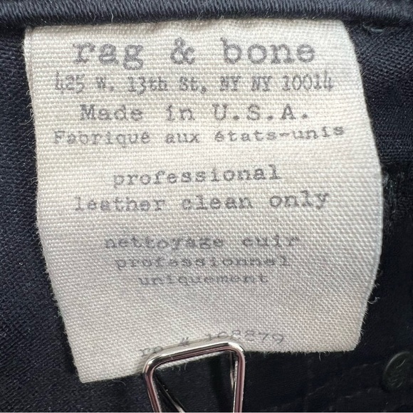 rag & bone Blackout Lamb Leather Skinny Leg Jeans Size 27 Women’s - Picture 6 of 6